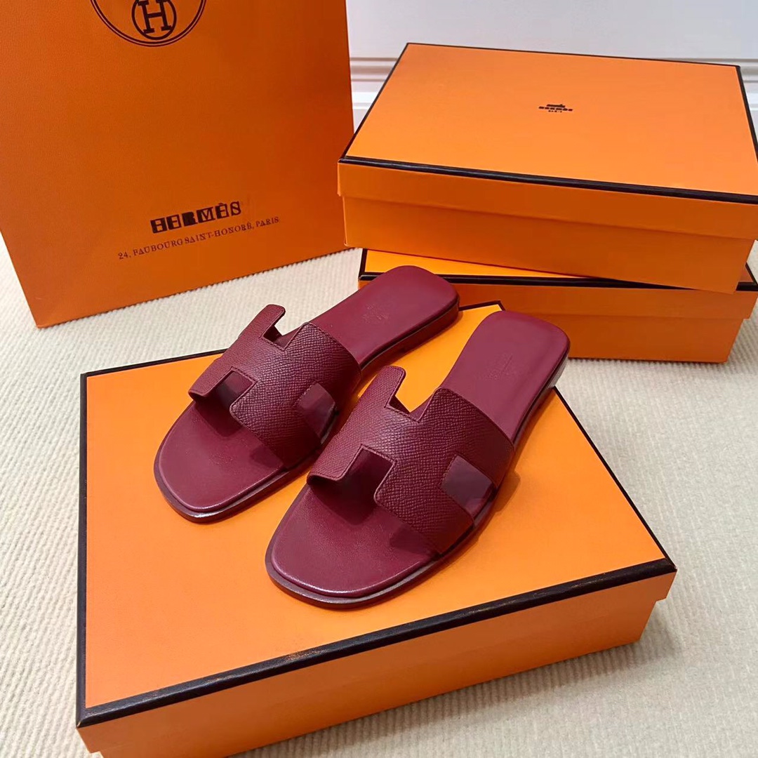 에르메스 올수공 오란 슬리퍼 샌들 앱송 35